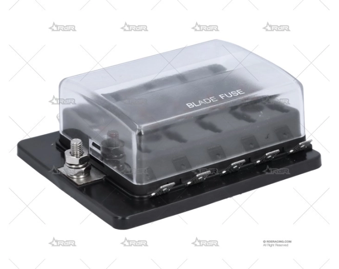 CAJA PORTAFUSIBLES 10 VIAS CON INDICADOR BRAND R