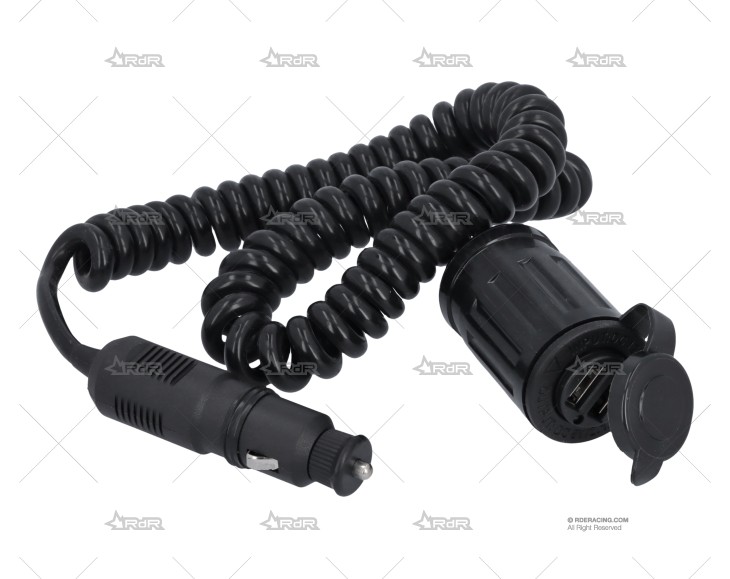TOMA USB 12V 2 ENT. ALARGO MECHERO 1.8MT