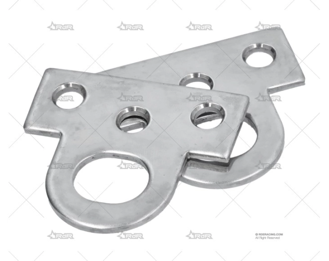 PLATINA RECTA INOX SS 304 2-1/8" 2U