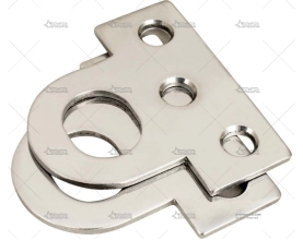 PLATINA RECTA INOX SS 304 2-1/8" 2U