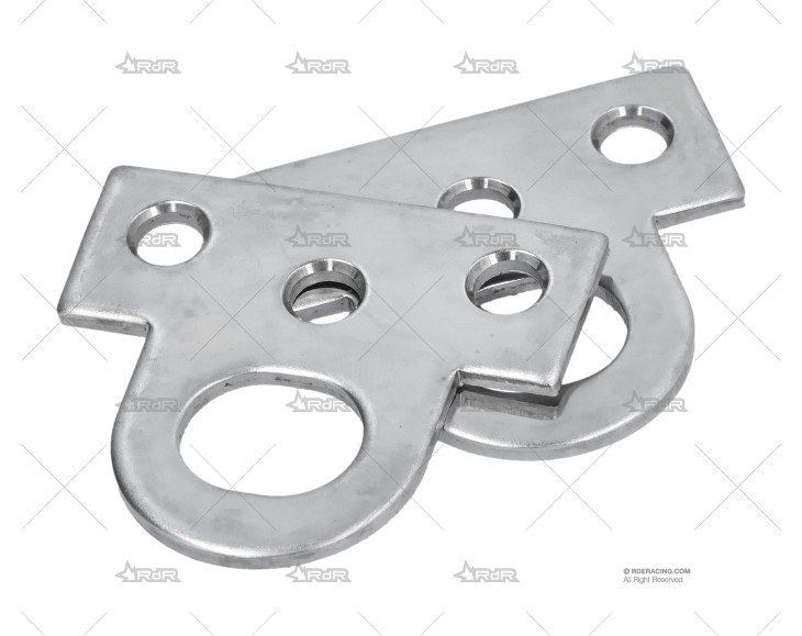 PLATINA RECTA INOX SS 304 2-1/8" 2U