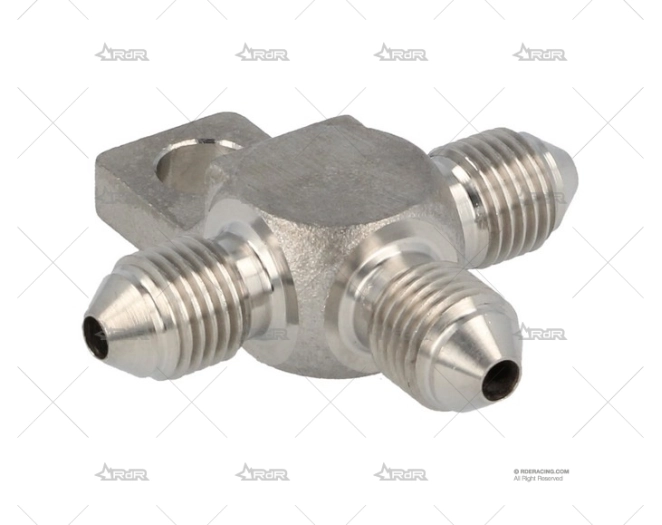 ADAPTADOR EN T MACHO 3x 3/8x24 INOX QSP