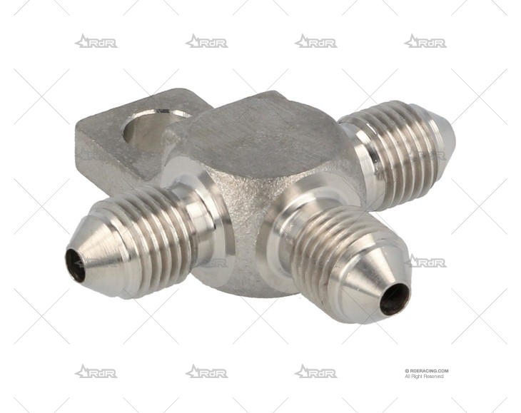 ADAPTADOR EN T MACHO 3x 3/8x24 INOX QSP