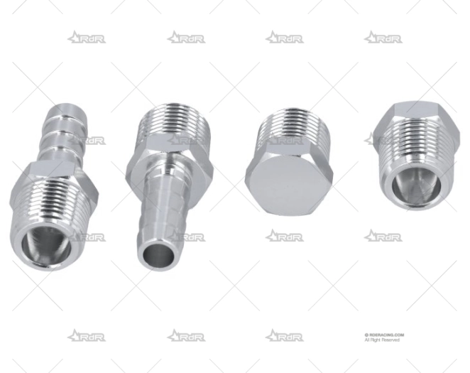 CONECTOR KIT ALUMINIO 2UD 3/8"NPT + 2TAP