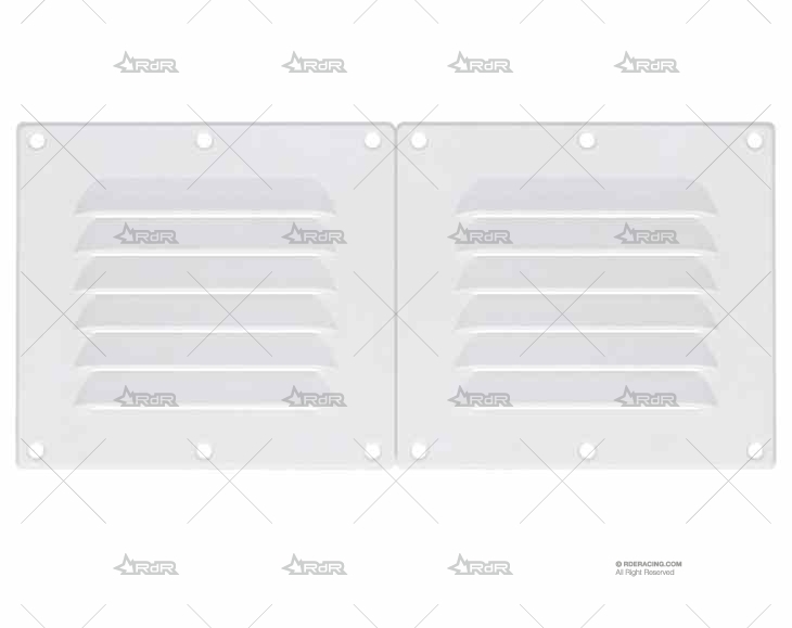 REJILLA PLASTICO BLANCA 118X256 mm