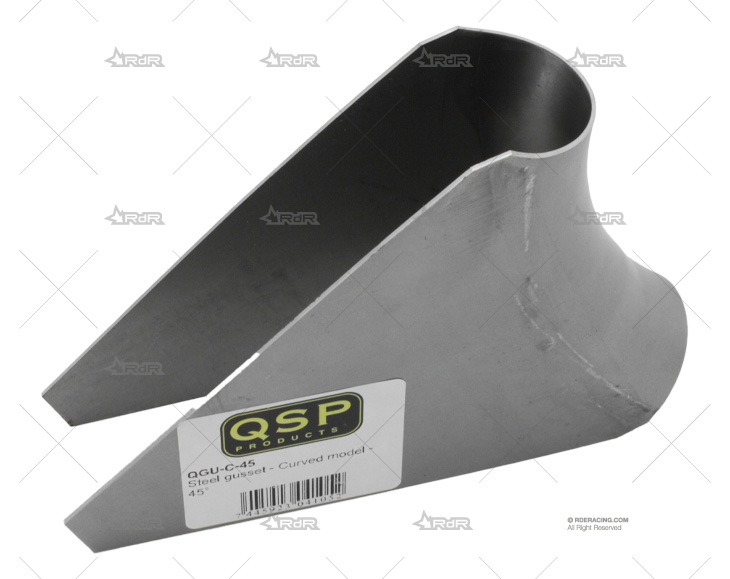 CARTELA ACERO CURVADA CRUZ PUERTA 45º QSP