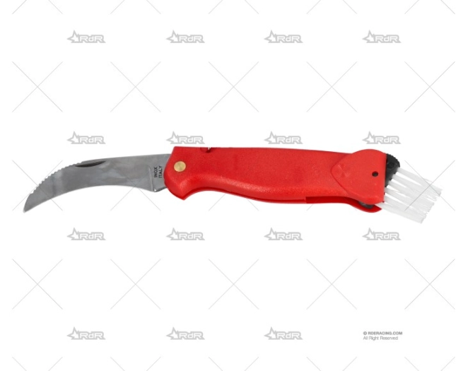 CUCHILLO SETAS PLEG ROJO 18-H7.5cm