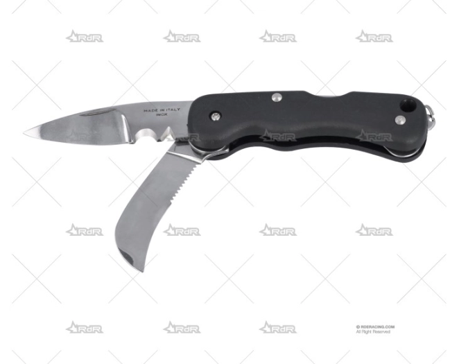 CUCHILLO ELECTRICISTA 2 HOJAS NEGRO