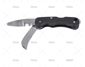CUCHILLO ELECTRICISTA 2 HOJAS NEGRO