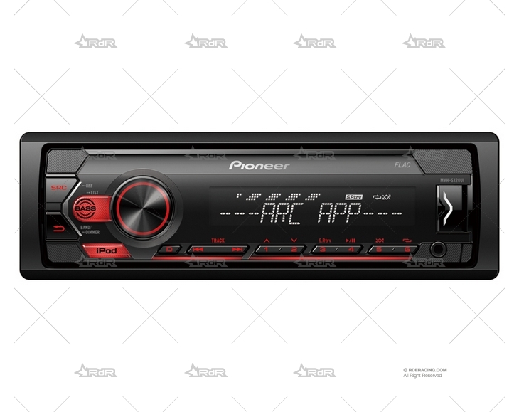 RADIO PIONEER MVHS120UI RD MP3 USB IPH