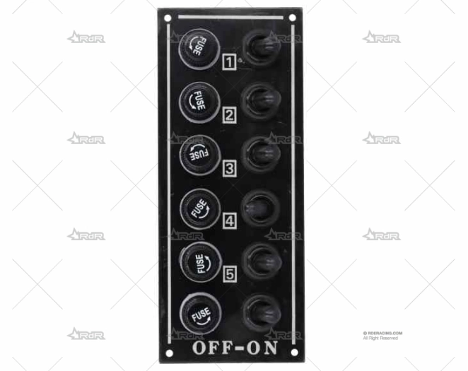 PANEL INTERRUPTOR 6 FUSIBLES