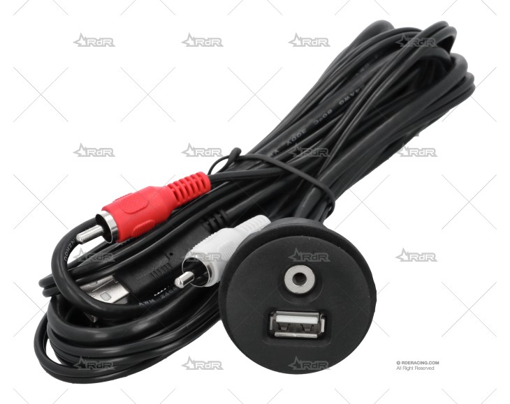 ADAPTADOR ENTRADA USB/AUX 3,5mm CABLE 2m