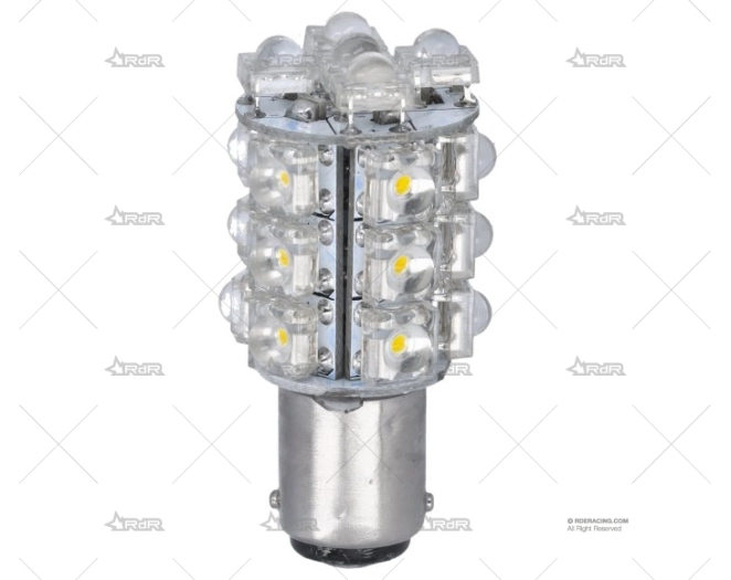 BOMBILLA BA15D  12V  8W LED 5MM CALIDA