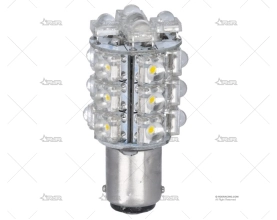 BOMBILLA BA15D  12V  8W LED 5MM CALIDA