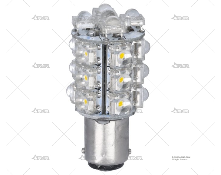 BOMBILLA BA15D  12V  8W LED 5MM CALIDA