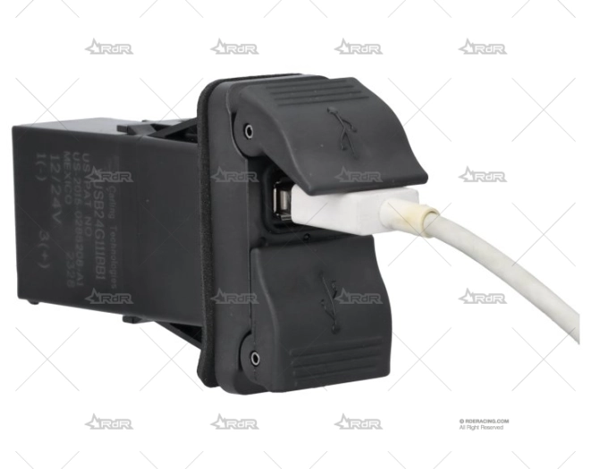 TOMA USB 12-24V 2 ENT.