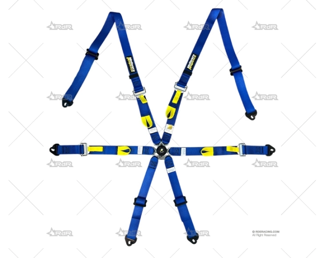 ARNES 6 PUNTOS MUDRIVER PRO ALU. AZUL MUDRIVER
