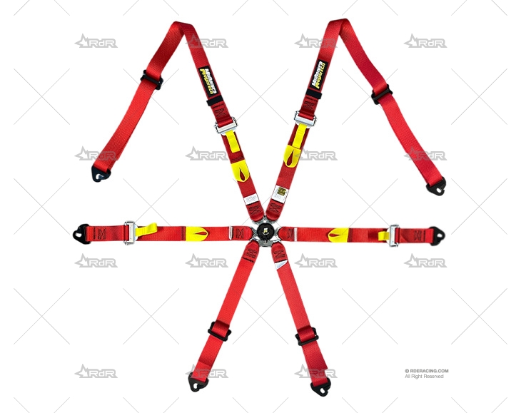 ARNES 6 PUNTOS MUDRIVER PRO ALU. ROJO MUDRIVER