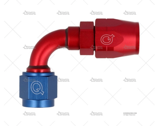 RACORD 90º HEMBRA GIRATORIA 9/16 DASH6 QSP