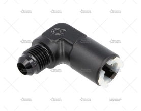 CONECTOR RAPIDO 90º HEMBRA 8mm DASH6 BLK QSP