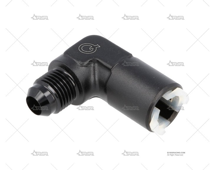 CONECTOR RAPIDO 90º HEMBRA 8mm DASH6 BLK QSP