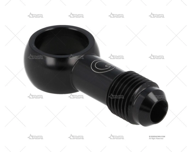 BANJO ALUM. ROSCA AN6 AGUJERO 12.5mm BLK QSP