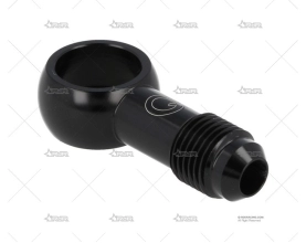 BANJO ALUM. ROSCA AN6 AGUJERO 12.5mm BLK QSP