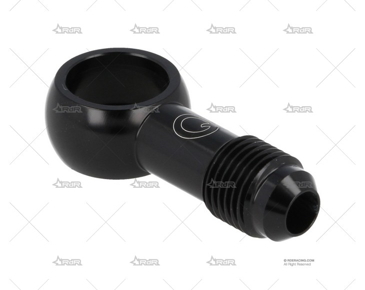 BANJO ALUM. ROSCA AN6 AGUJERO 12.5mm BLK QSP