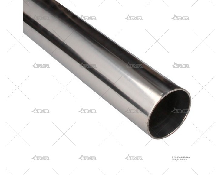 TUBO ALUMINIO RECTO 500mm 89mm PLATA QSP