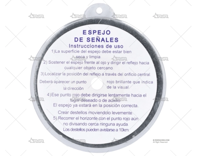 ESPEJO DE SEÑALES HELIOGRAFO 85mm DIA