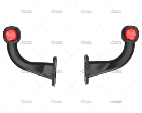 JUEGO LUCES 90º LED 171x171x50 12/24V