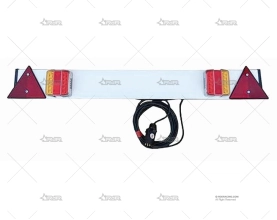 KIT LUCES REMOLQUE 5m  CON PLACA