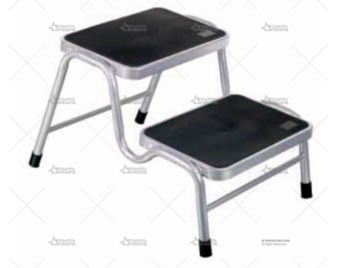 ESCALERA 2 PELD. SUELO METALICA GREEN