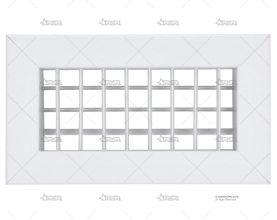 REJILLA AIRE PVC 180x 80MM BLANCA