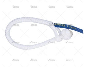 GRILLETE TEXTIL 06mm BLANCO C. MAX.0,5t