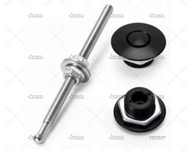CIERRE PUSHCLIP BOTÓN ( NEGRO ) x2 BRAND R