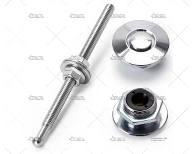 CIERRE PUSHCLIP BOTÓN ( PLATA ) x2 BRAND R