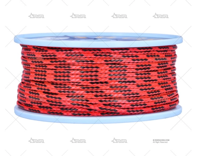 CABO D-PRO VISION ROJO-NEGRO 4mm 100m