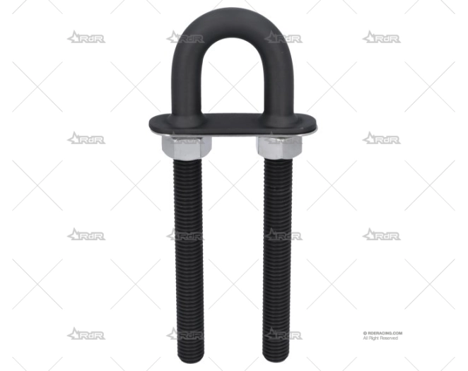 CANCAMO DELUXE NEGRO LARGO 16mm INOX 316