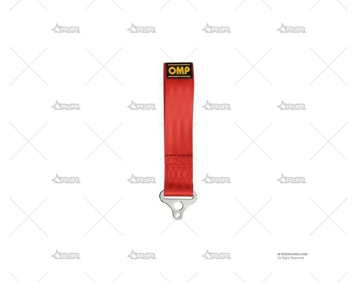 CORREA REMOLQUE OMP 5X135 M15 ROJA (FIA) OMP