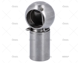 SOPORTE INOX PARA BOLA 13mm ROSCA 10mm