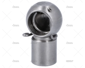 SOPORTE INOX PARA BOLA 10mm ROSCA 8mm