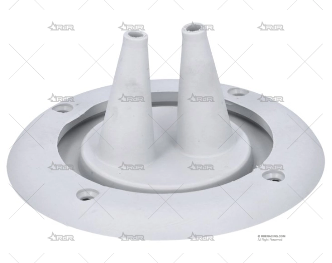 PASACABLES DOBLE SALIDA GRIS