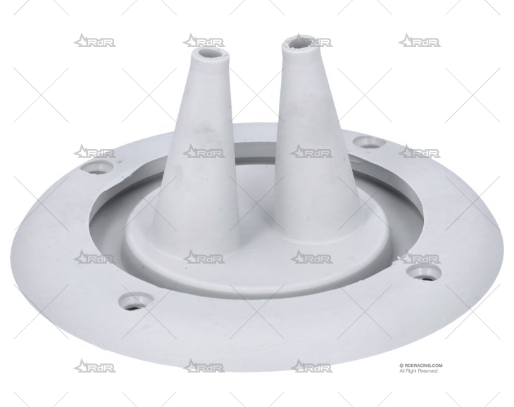 PASACABLES DOBLE SALIDA GRIS