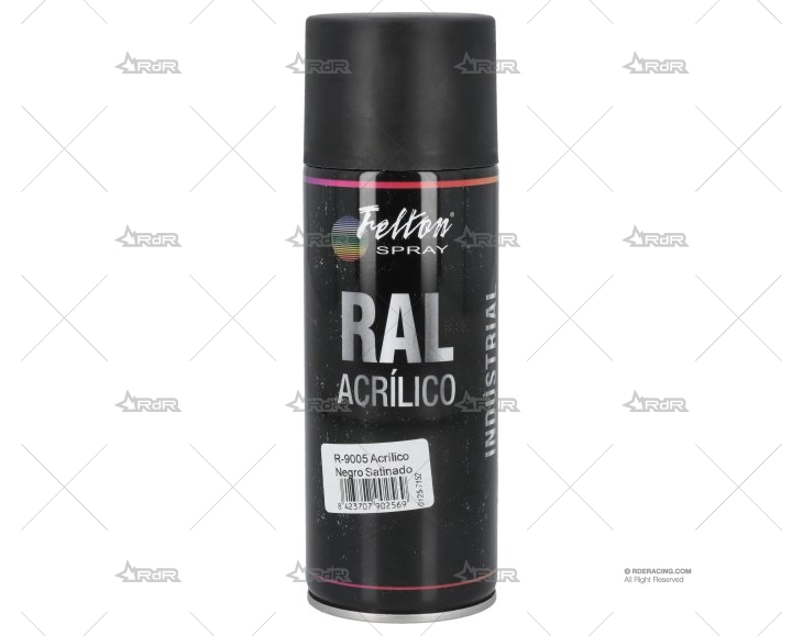 PINTURA NEGRA SATIN   9005   SPRAY 400ml