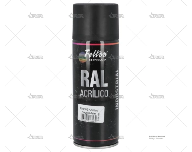 PINTURA NEGRA MATE    9005   SPRAY 400ml