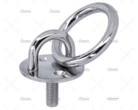 PLATINA REDONDA C/ANILLA INOX 304 SS M10