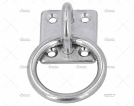 BASE CON ANILLA 6mm INOX