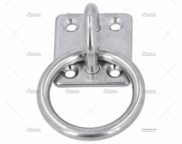 BASE CON ANILLA 6mm INOX