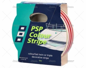 BANDA ADHESIVA 19mm ROJA STRIPE PSP TAPES
